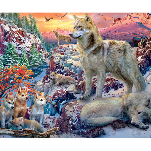 Winter Wolves Piece Jigsaw Puzzle Spilsbury