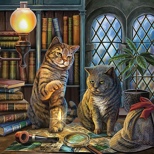 Purrlock Holmes 550 Piece Jigsaw Puzzle Spilsbury