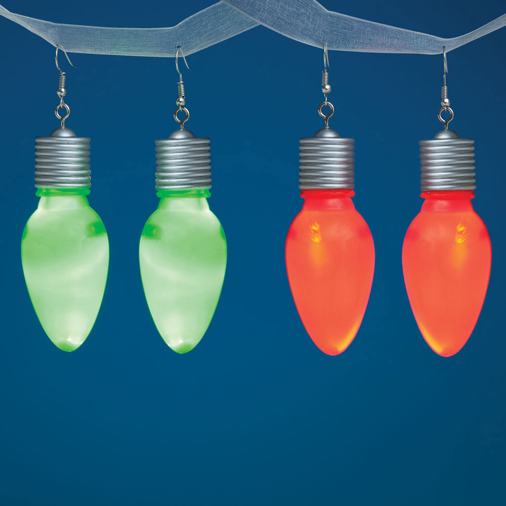 Jumbo Flashing Bulb Earring Set Bits and Pieces