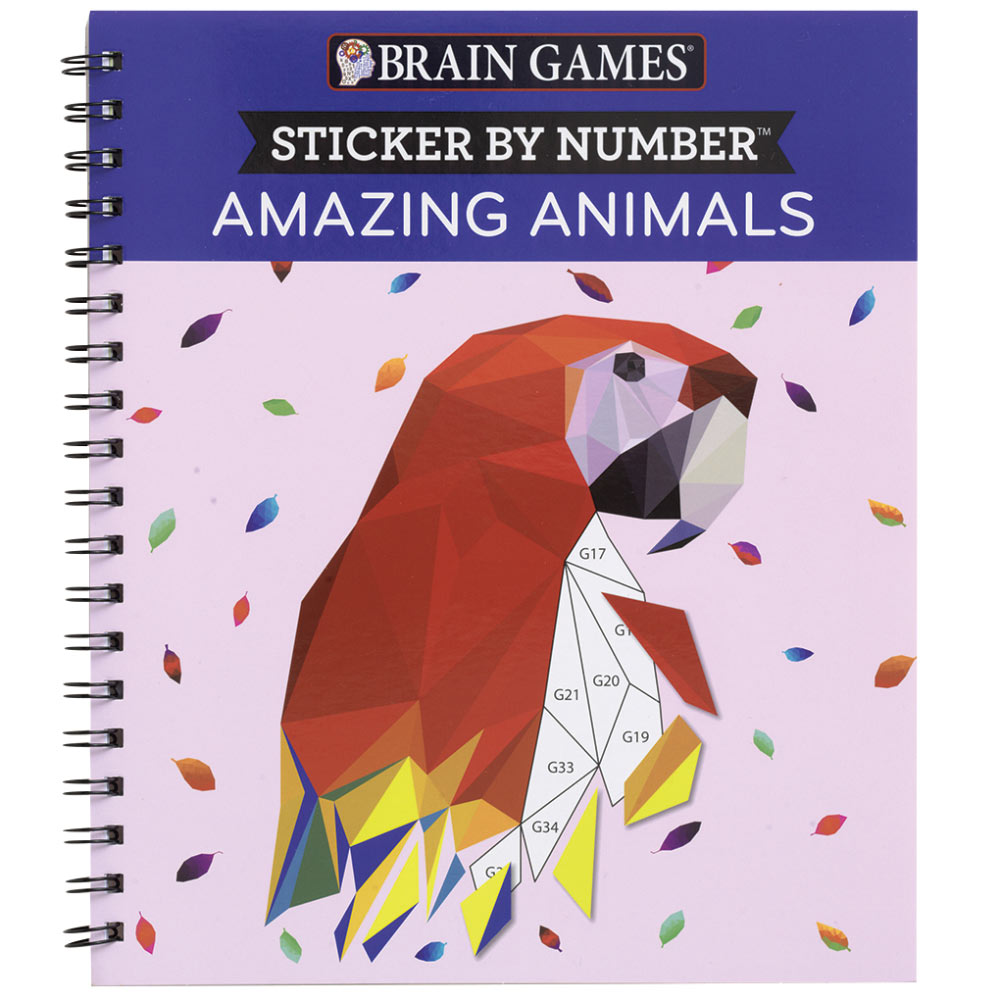 Amazing Animals Sticker by Number Books | Bits and Pieces