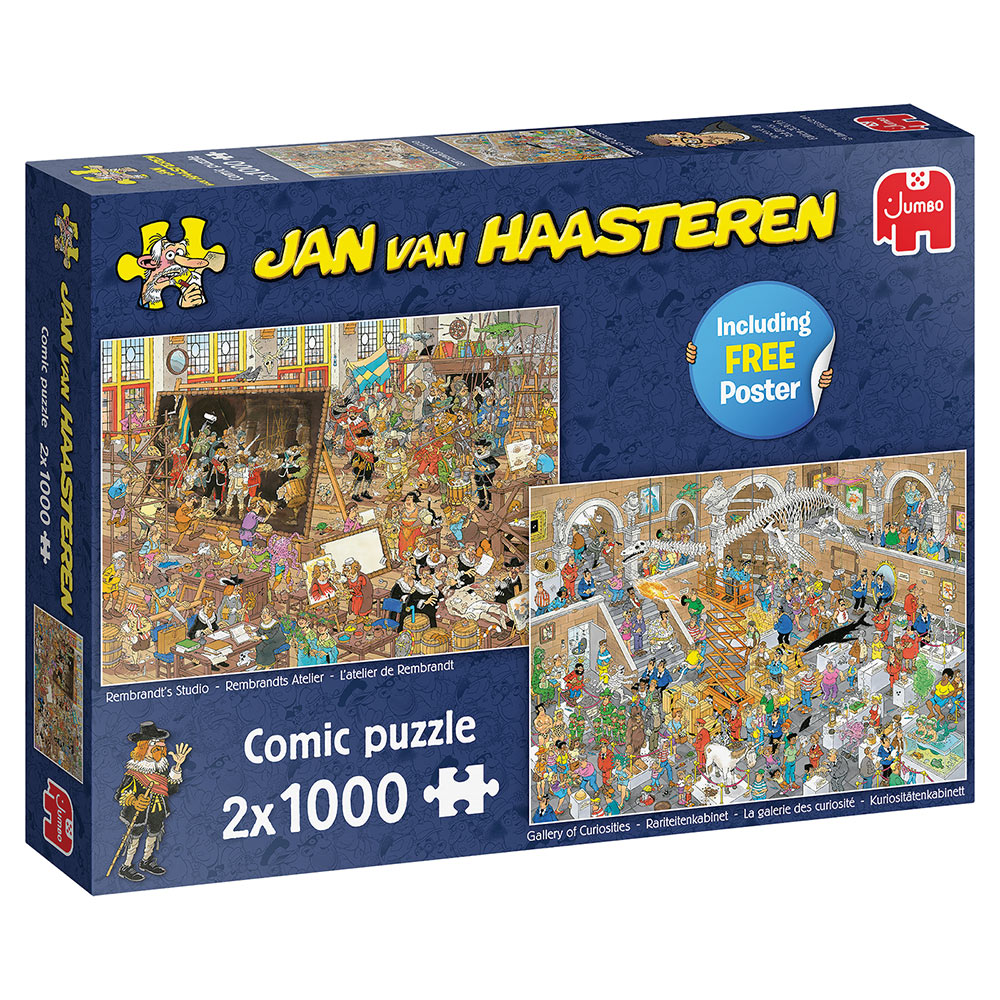 Set of 2: A Trip To The Museum 1000 Piece Jigsaw Puzzles