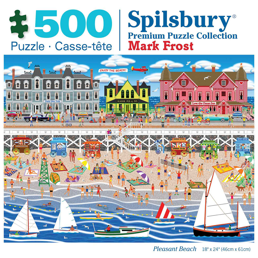 Pleasant Beach 500 Piece Jigsaw Puzzle