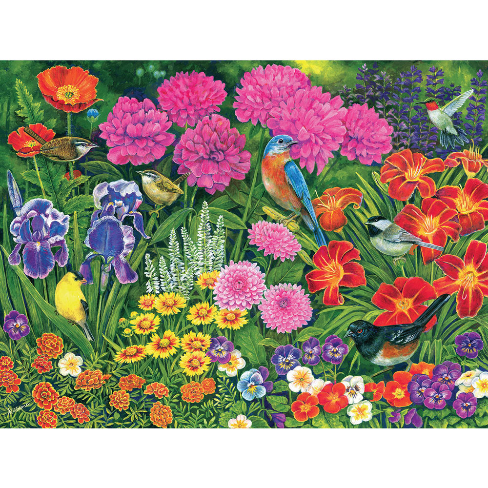 Summer Garden 300 Large Piece Jigsaw Puzzle | Bits and Pieces