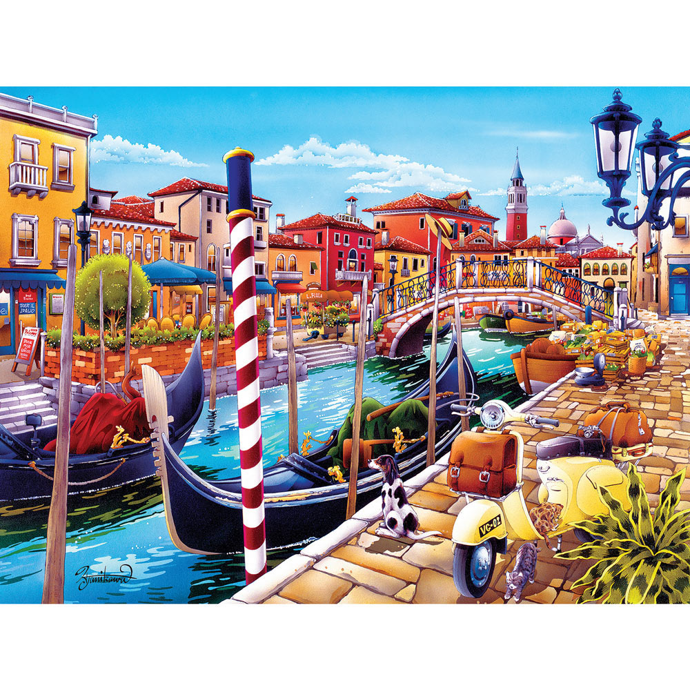 Venice 550 Piece Jigsaw Puzzle Bits and Pieces