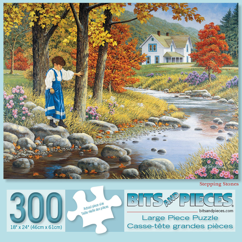 Set of 3: Preboxed John Sloane 300 Large Piece Jigsaw Puzzles