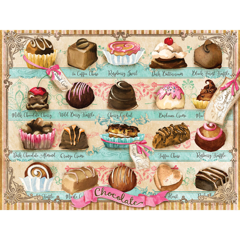 Chocolate 48983 Bliss Bits and Pieces 500 Jigsaw Puzzle Candy 16x20 for sale online 