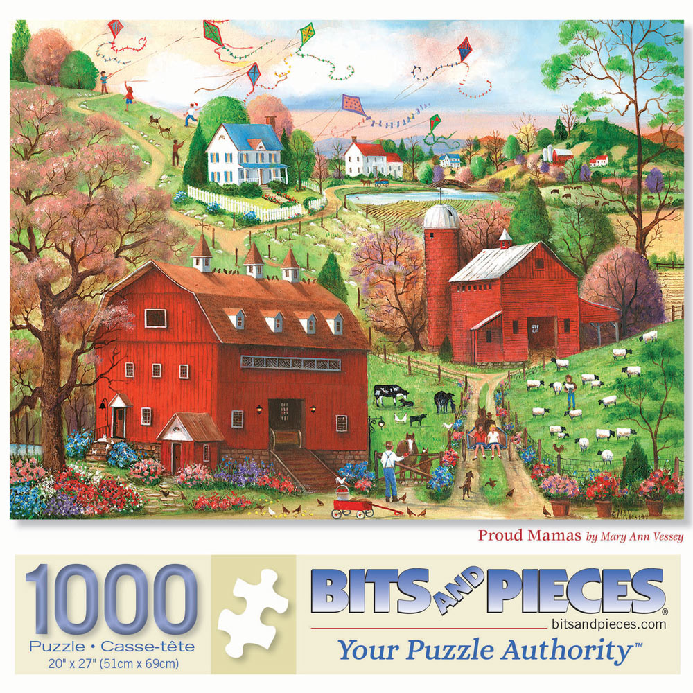 Preboxed Set of 3: Mary Ann Vessey 1000 Piece Jigsaw Puzzles