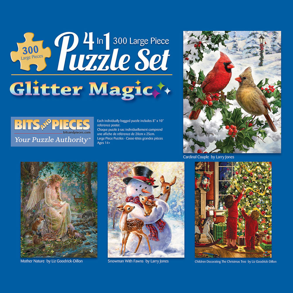 Glitter 300 Large Piece 4-in-1 Multi-Pack Set