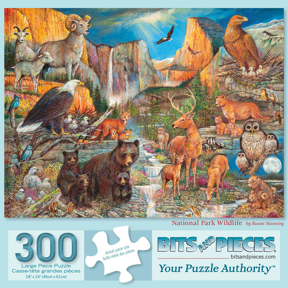 National Park Wildlife 300 Large Piece Jigsaw Puzzle