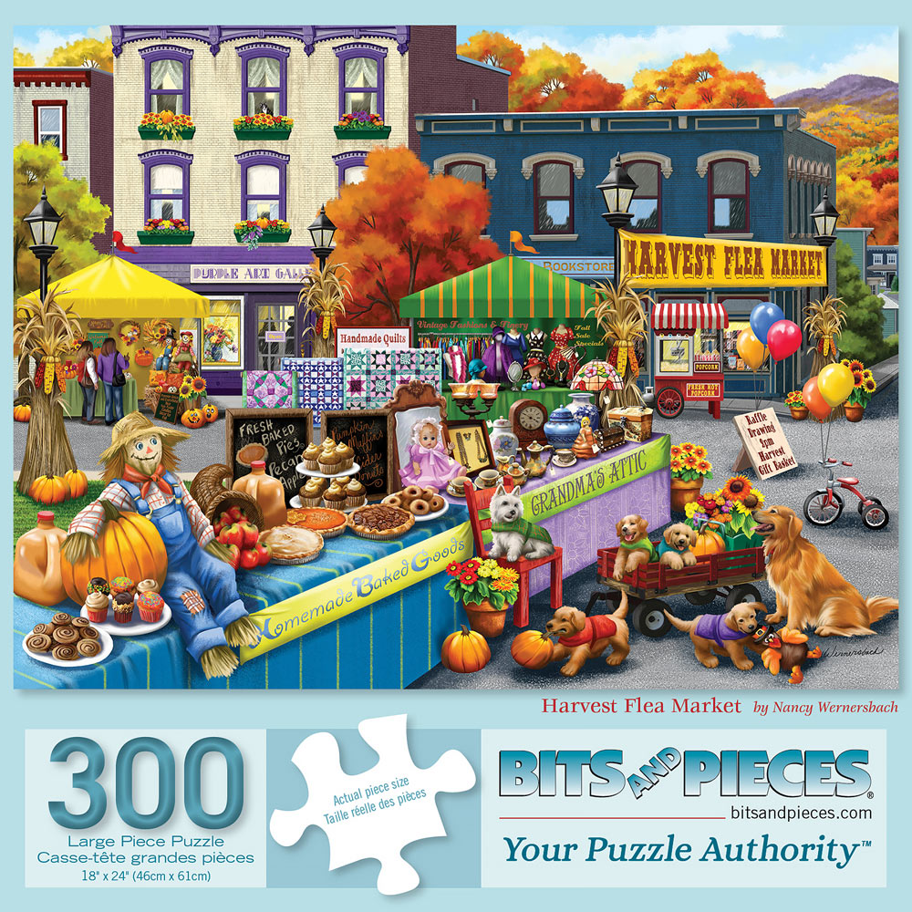 Harvest Flea Market 300 Large Piece Jigsaw Puzzle