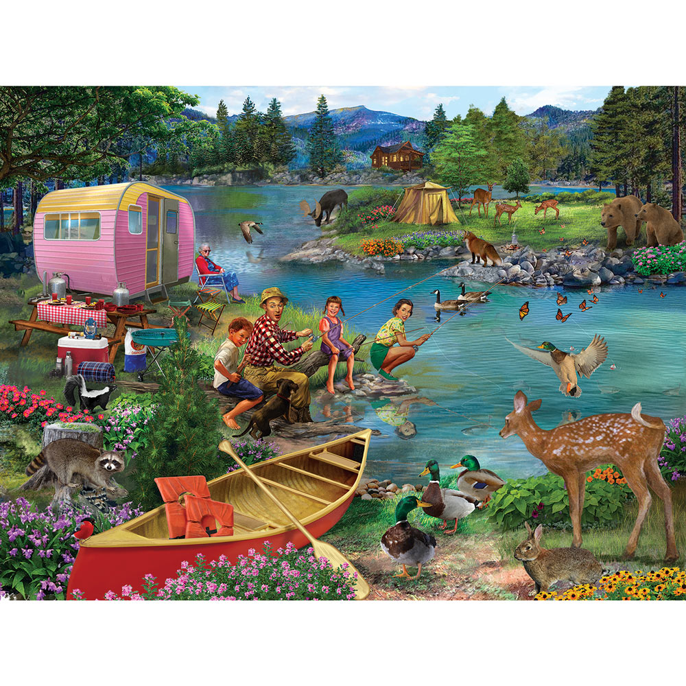 Angling for Fun 300 Large Piece Jigsaw Puzzle