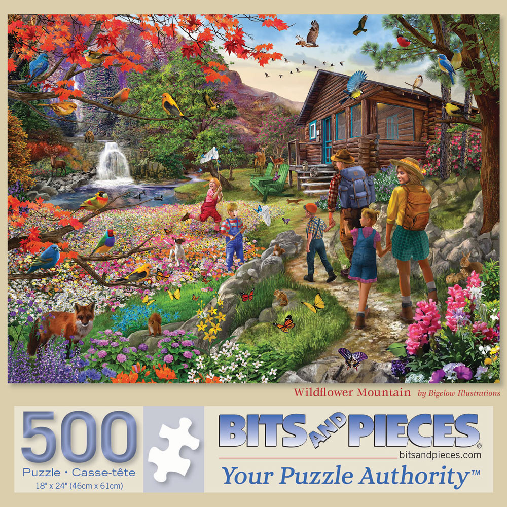 Wildflower Mountain 500 Piece Jigsaw Puzzle