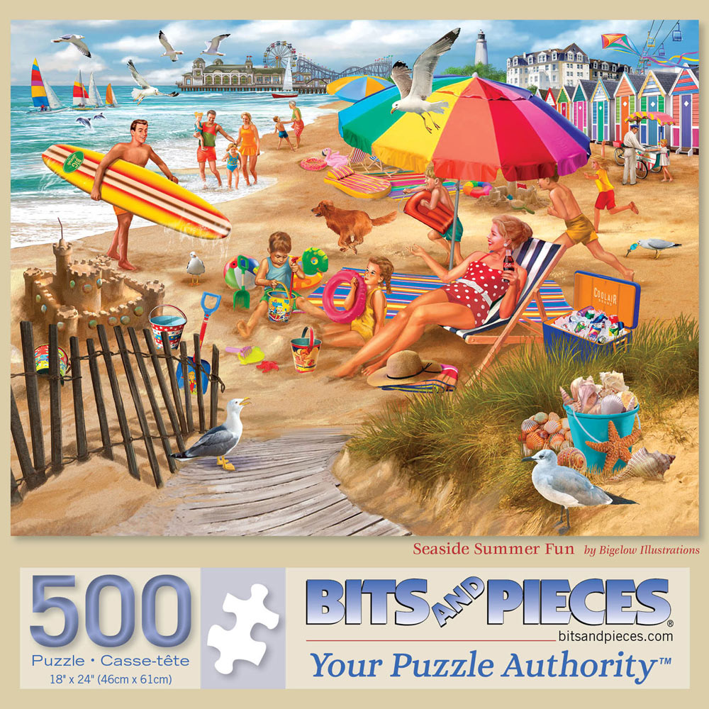 Seaside Summer Fun 500 Piece Jigsaw Puzzle