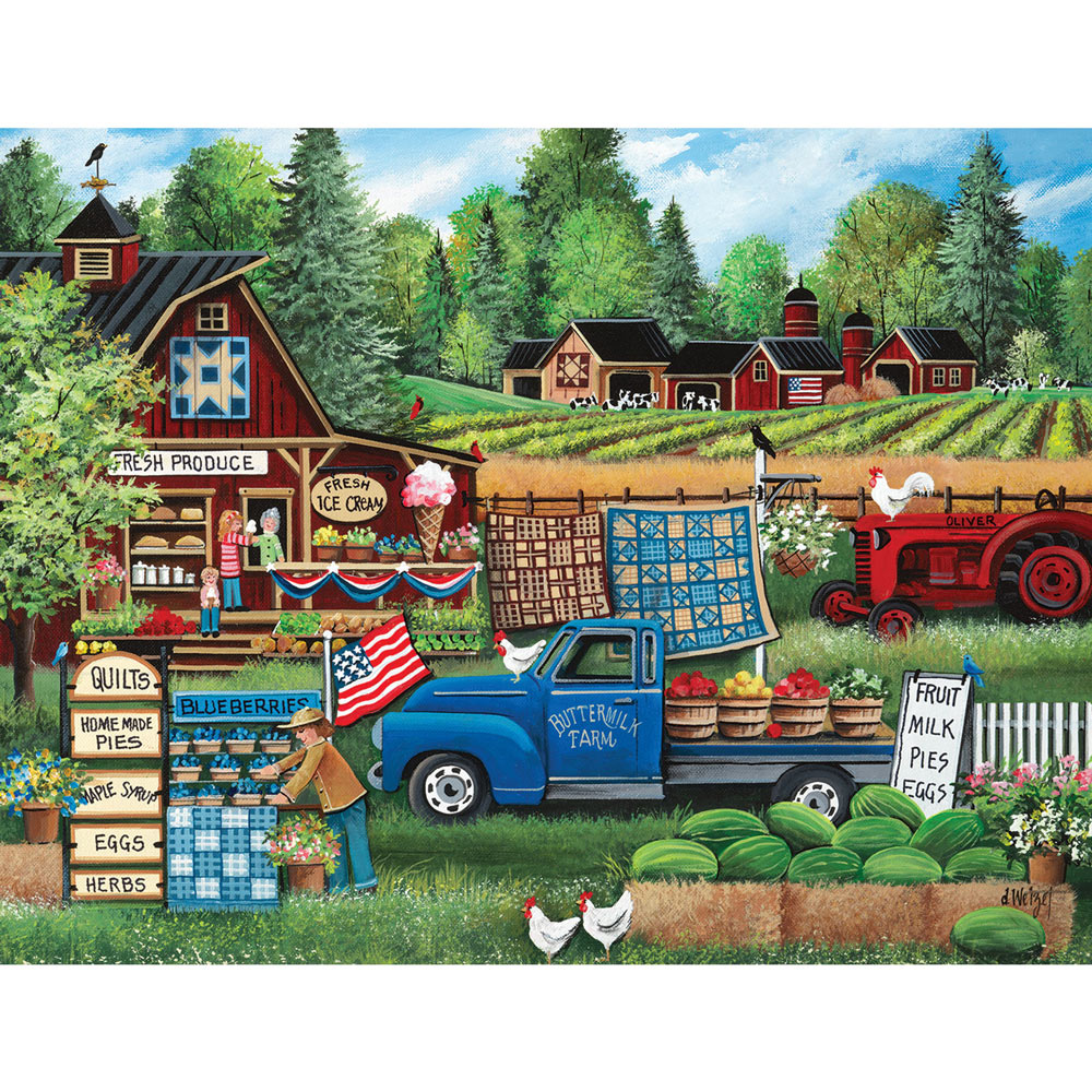 Buttermilk Farm Summer 300 Large Piece Jigsaw Puzzle