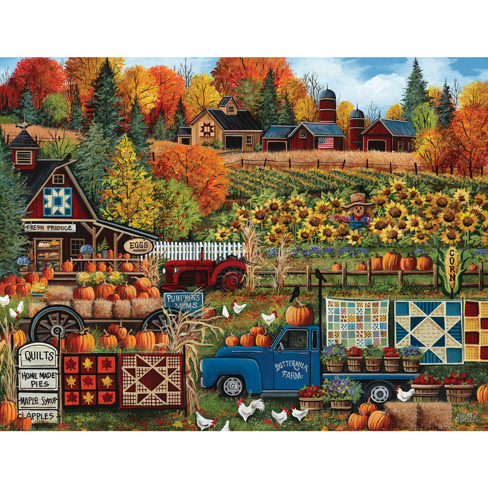 Buttermilk Farm Fall 1000 Piece Jigsaw Puzzle