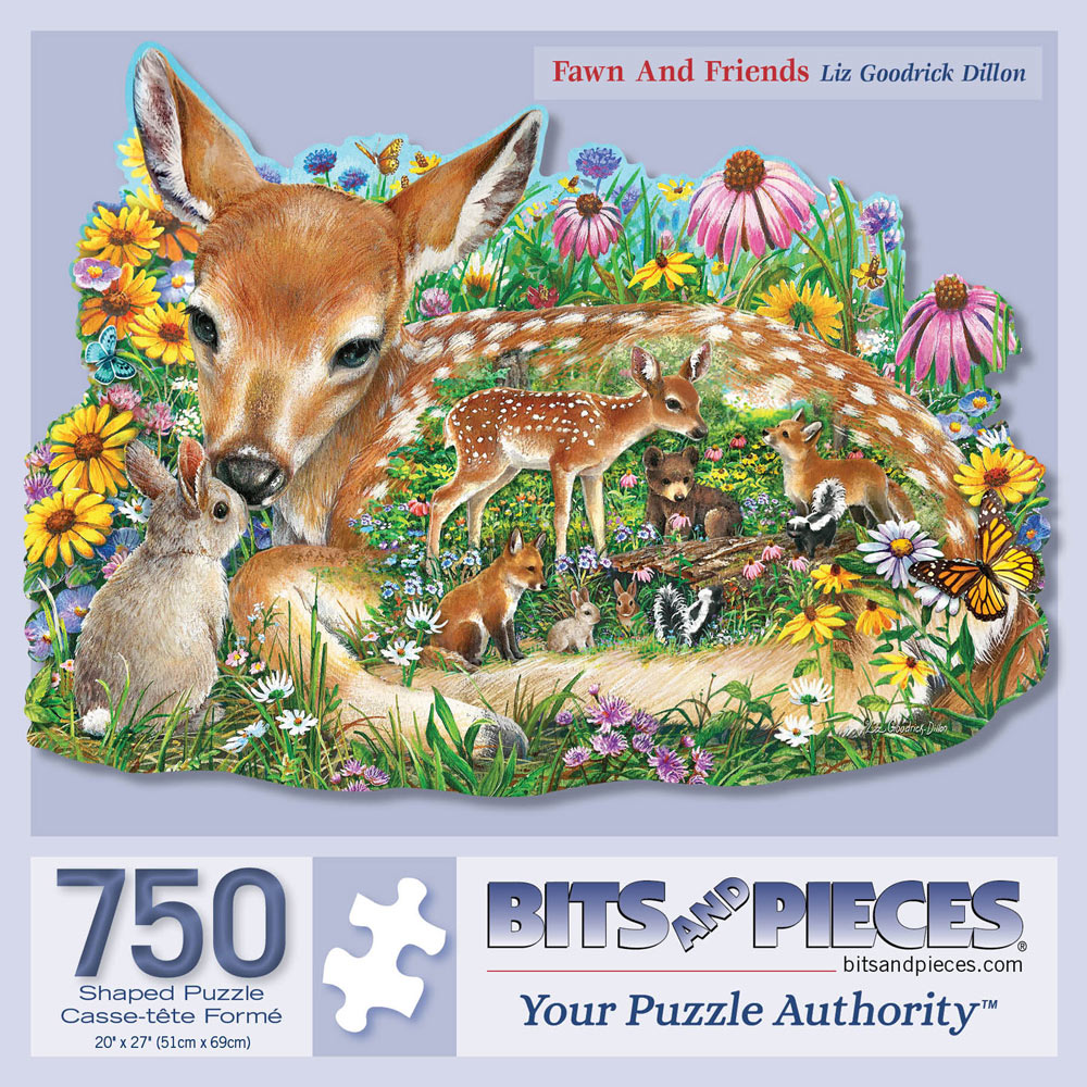 Fawn And Friends 750 Piece Shaped Jigsaw Puzzle