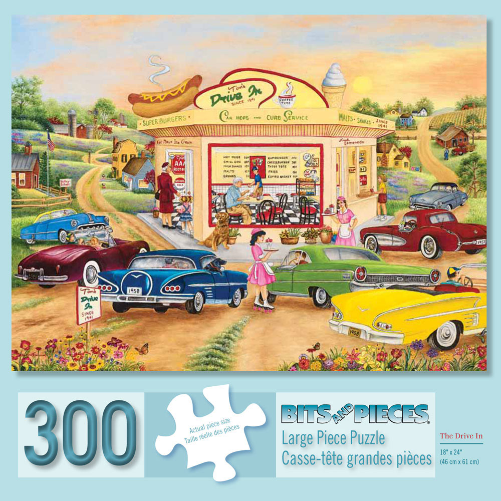 The Drive In 300 Large Piece Jigsaw Puzzle