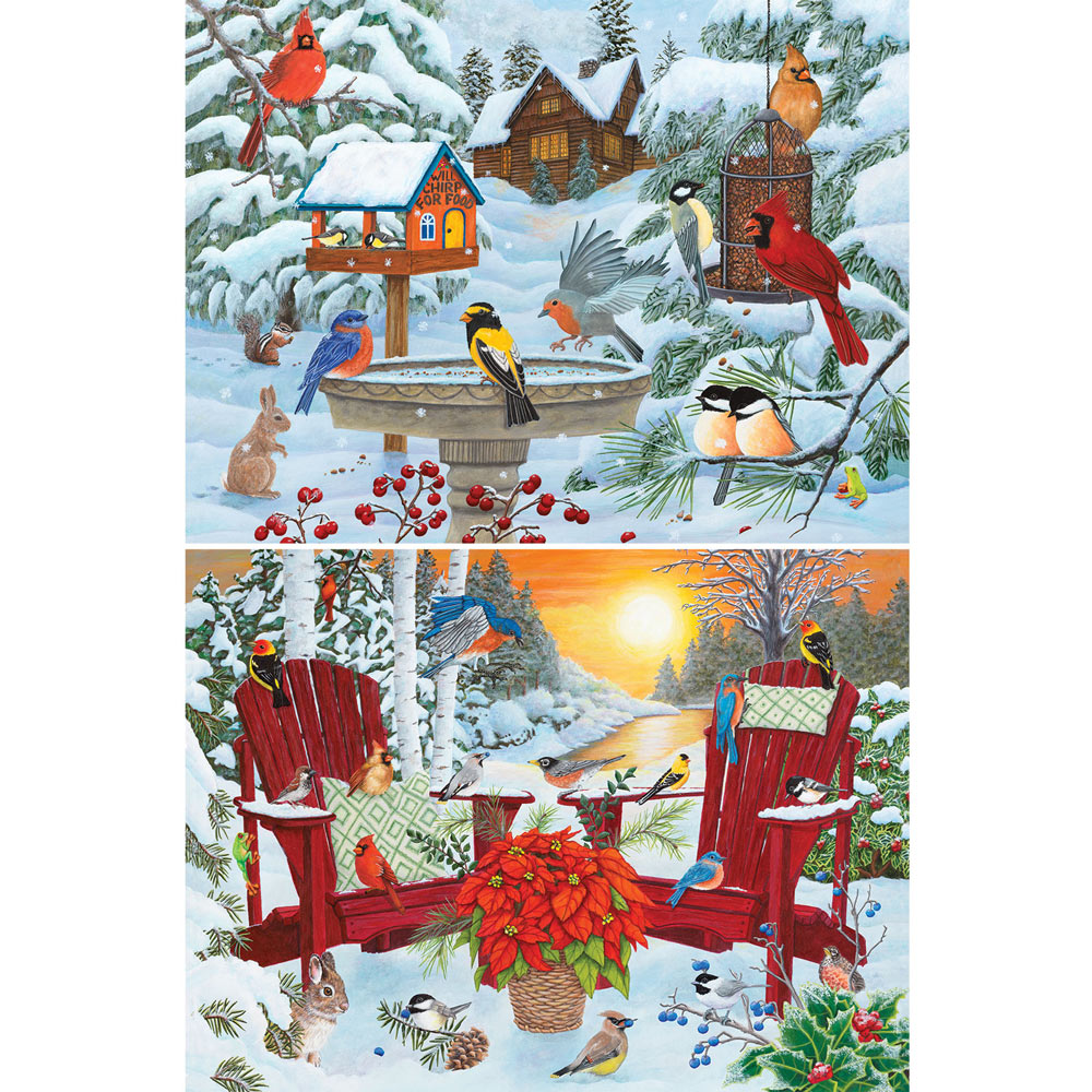 Set of 2: Kathy Bambeck 500 Piece Jigsaw Puzzles