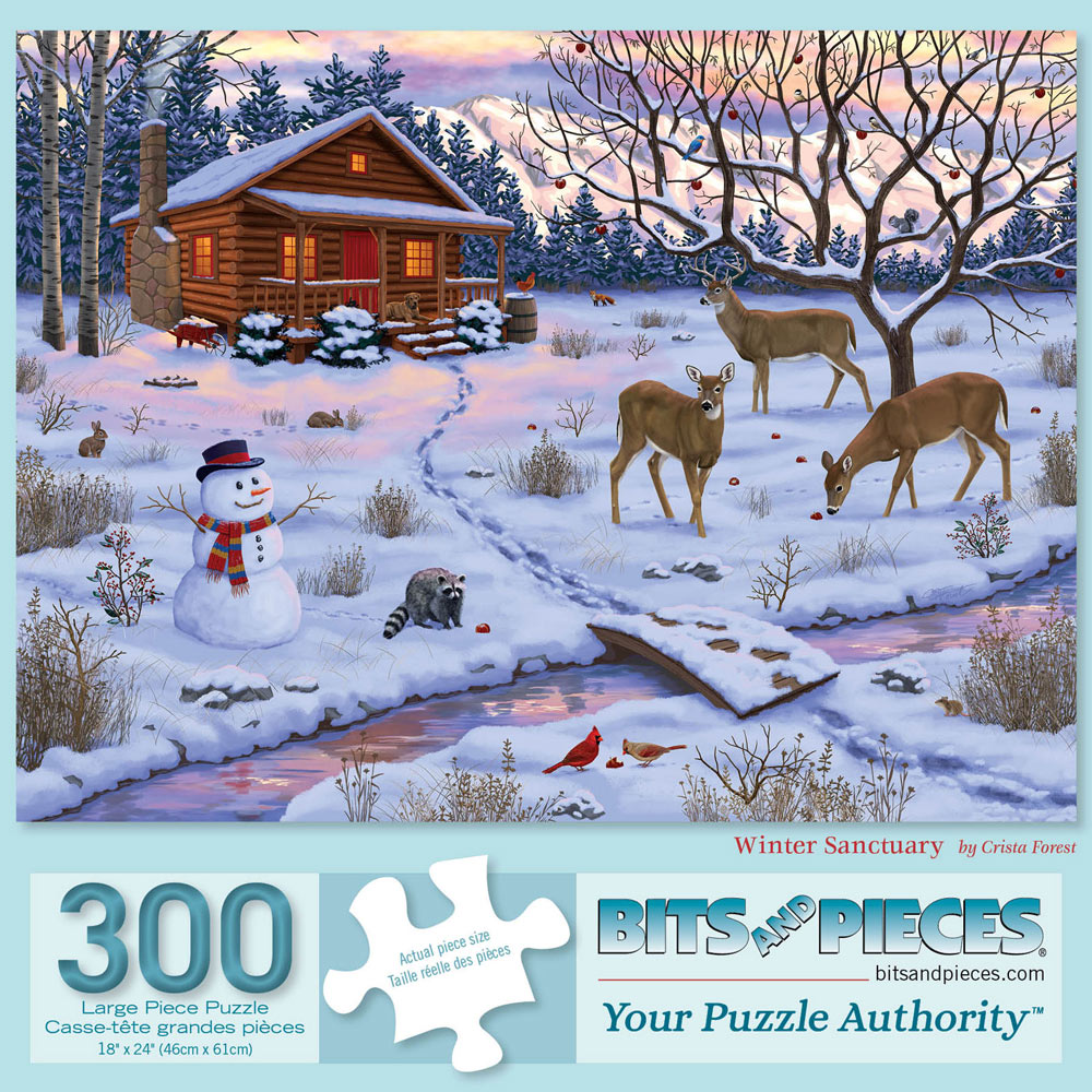 Winter Sanctuary 300 Large Piece Jigsaw Puzzle