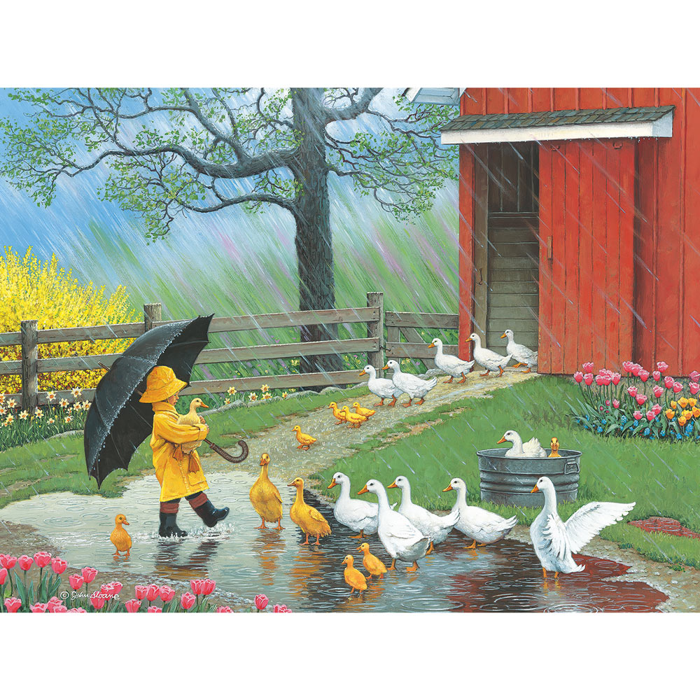 A Good Day for Ducks 500 Piece Jigsaw Puzzle