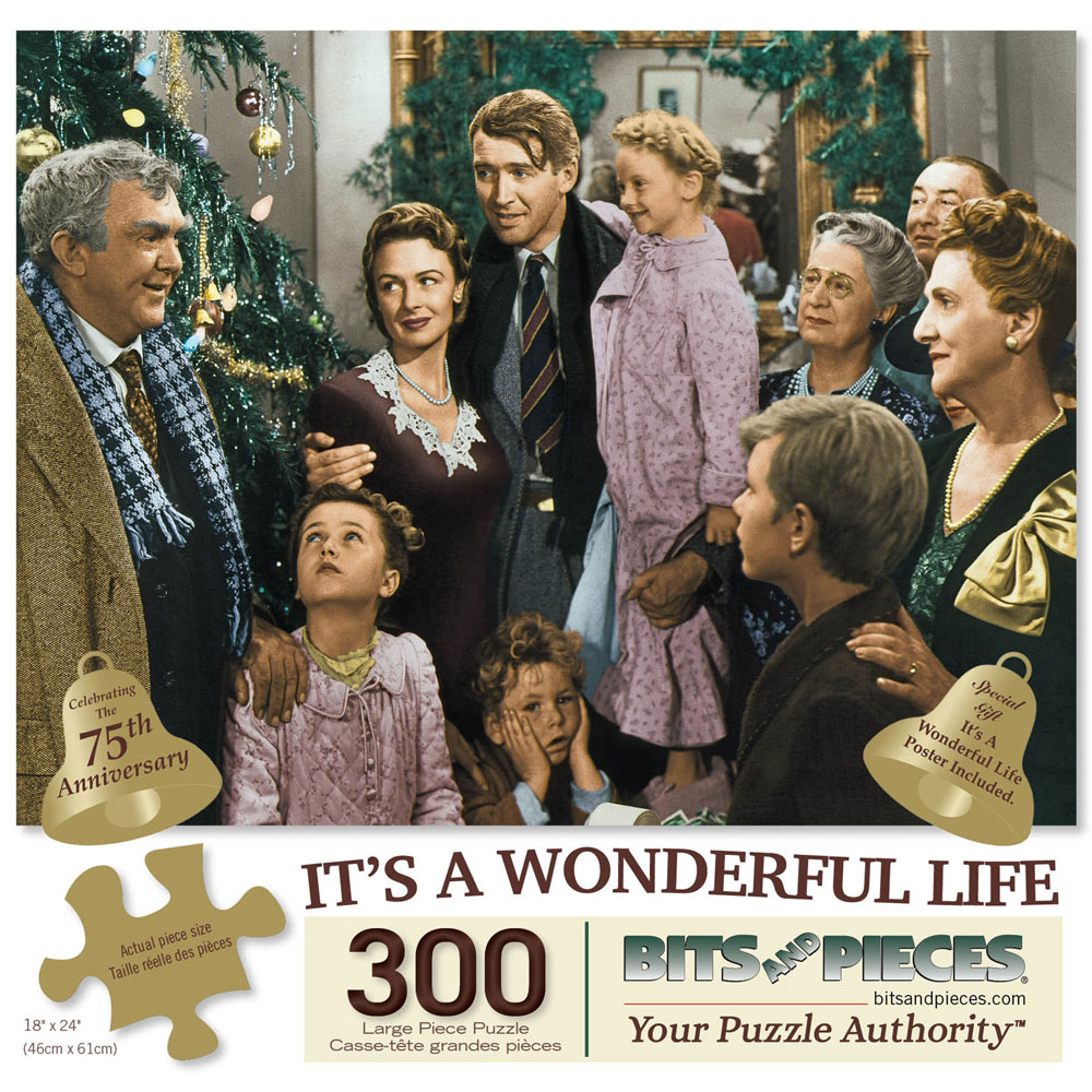 It's A Wonderful Life 75th Anniversary 300 Large Piece Jigsaw Puzzle