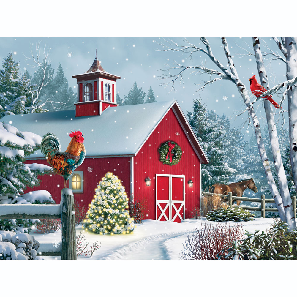 Red Barn Farm Wooden Jigsaw Puzzles For Adults 200 Piece Jigsaw Puzzle 
