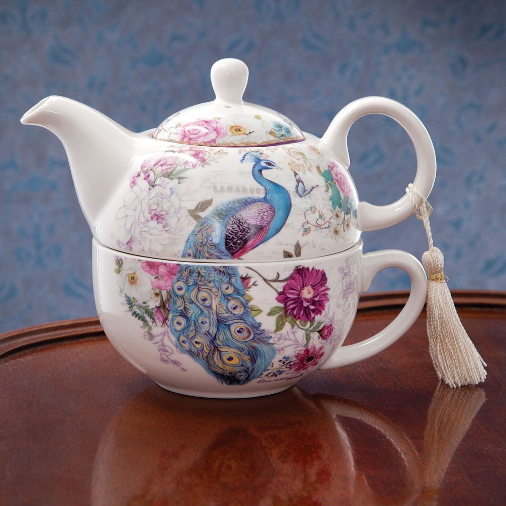 Adorable Owl Design Tea For One Owls Porcelain Teapot and Cup Bits and Pieces 