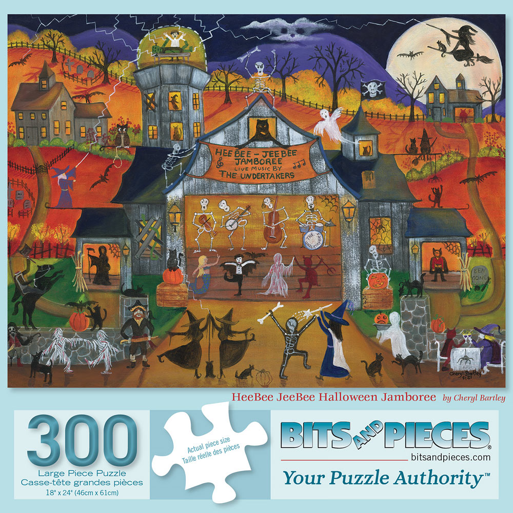 HeeBee JeeBee Halloween Jamboree 300 Large Piece Jigsaw Puzzle