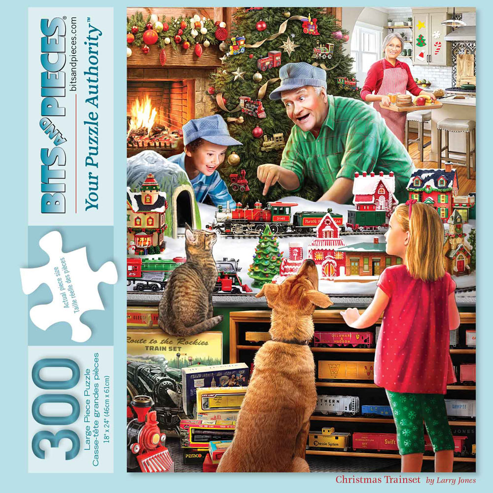 Christmas Trainset 300 Large Piece Jigsaw Puzzle