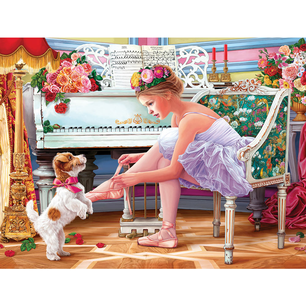 Ballerina And Her Puppy 1000 Piece Jigsaw Puzzle