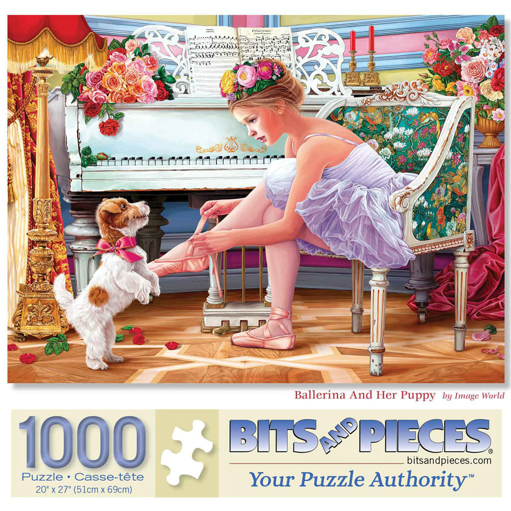 Ballerina And Her Puppy 1000 Piece Jigsaw Puzzle