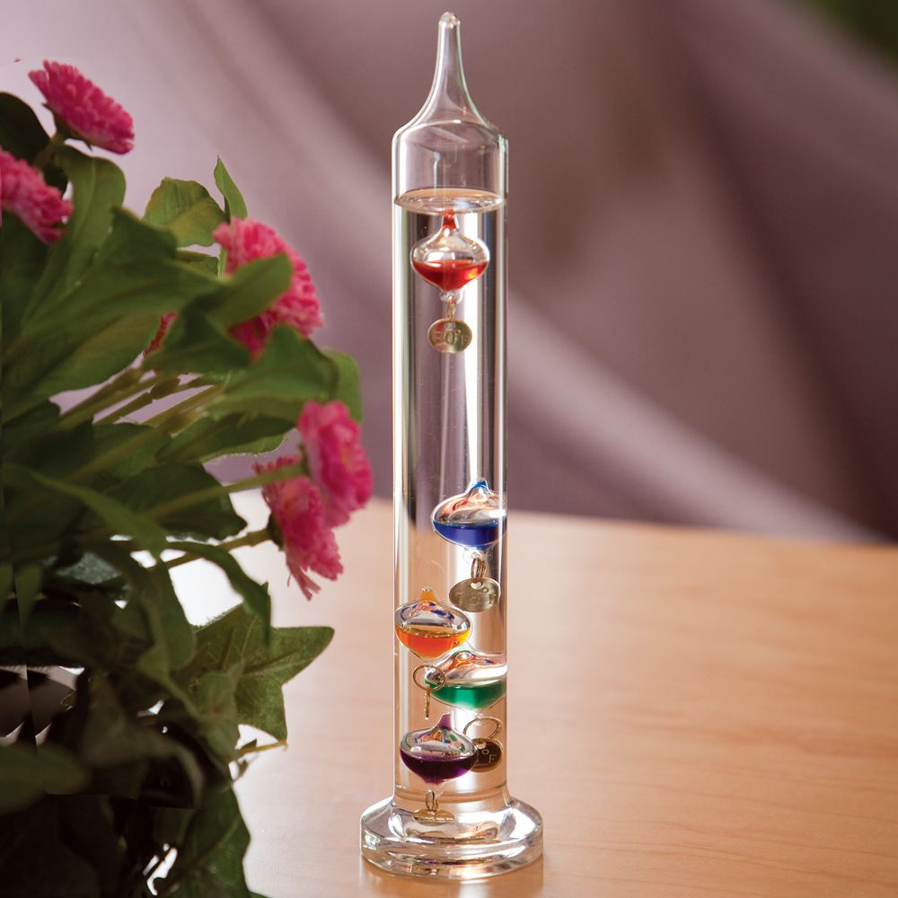 How does a Galileo thermometer work?