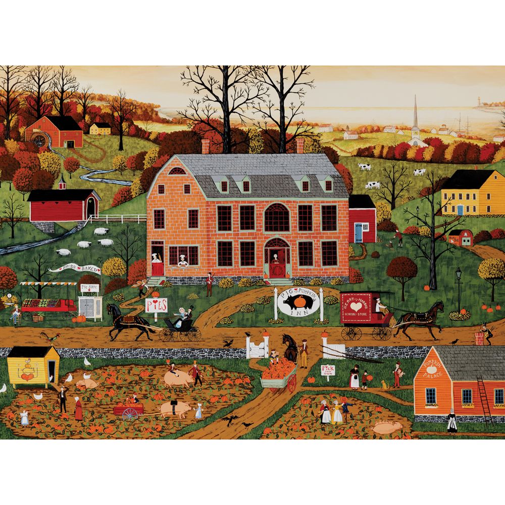 Pig And Pumpkin Inn 1000 Piece Jigsaw Puzzle | Buy Online