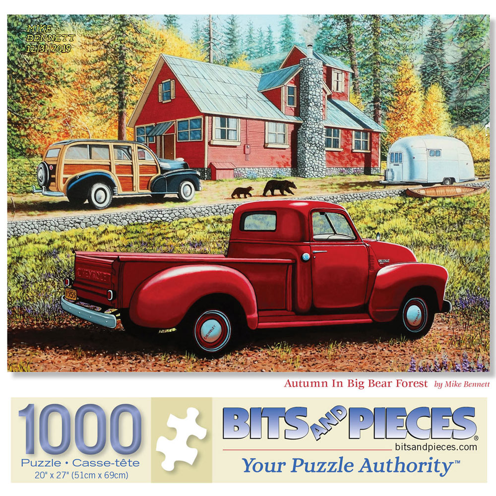 Autumn In Big Bear Forest 1000 Piece Jigsaw Puzzle