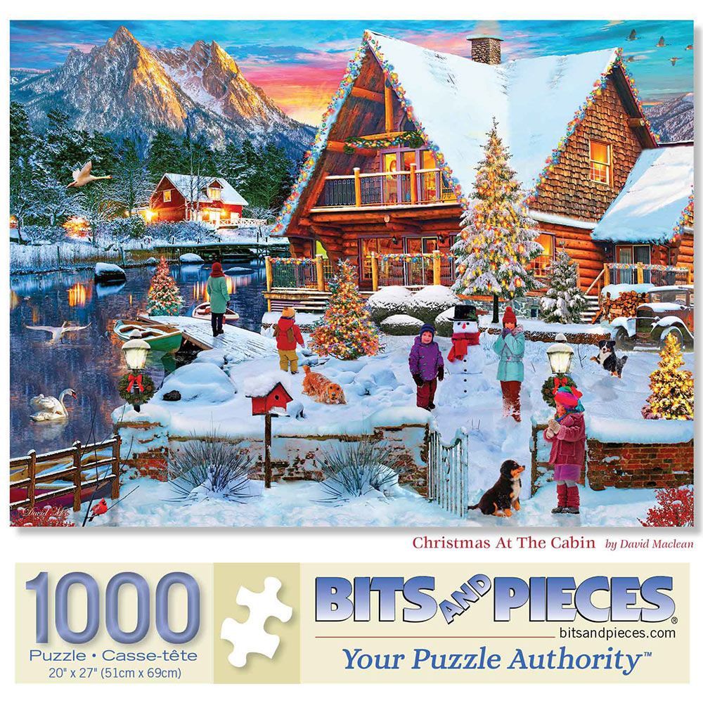 Christmas At The Cabin 1000 Piece Jigsaw Puzzle