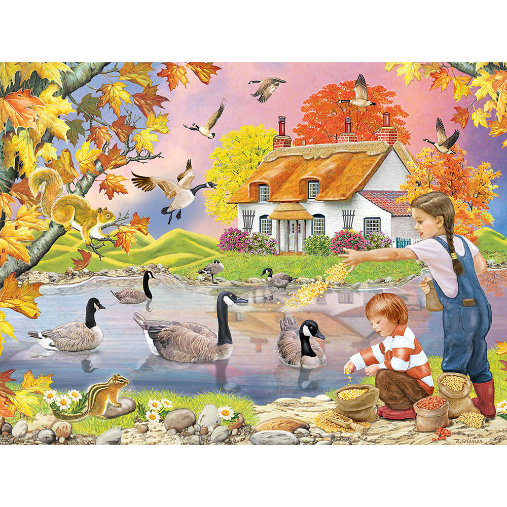 Welcoming Our Autumn Visitors 500 Piece Jigsaw Puzzle