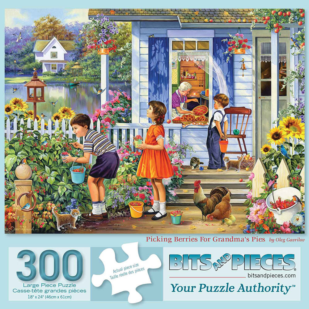 Picking Berries for Grandma's Pies 300 Large Piece Jigsaw Puzzle