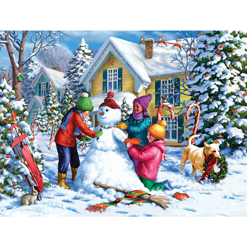 Winter Holiday Fun 300 Large Piece Jigsaw Puzzle