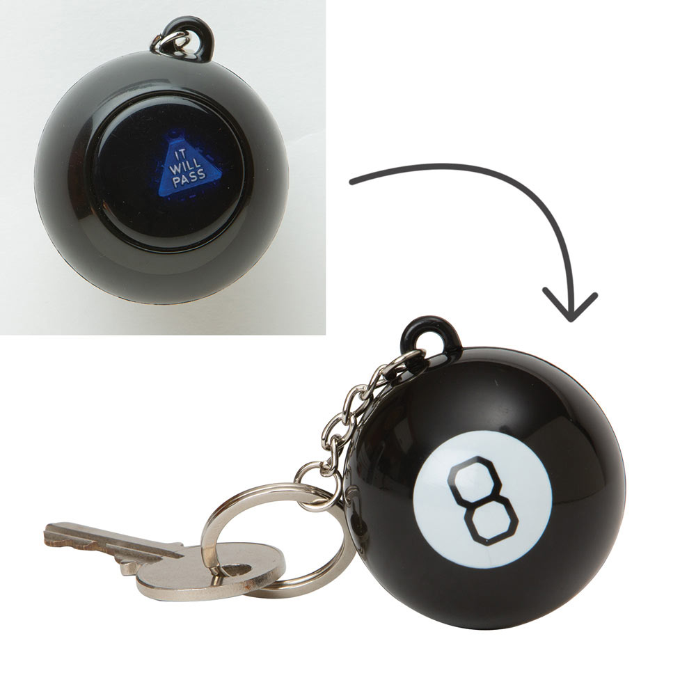 Mini magic 8 store ball keychain