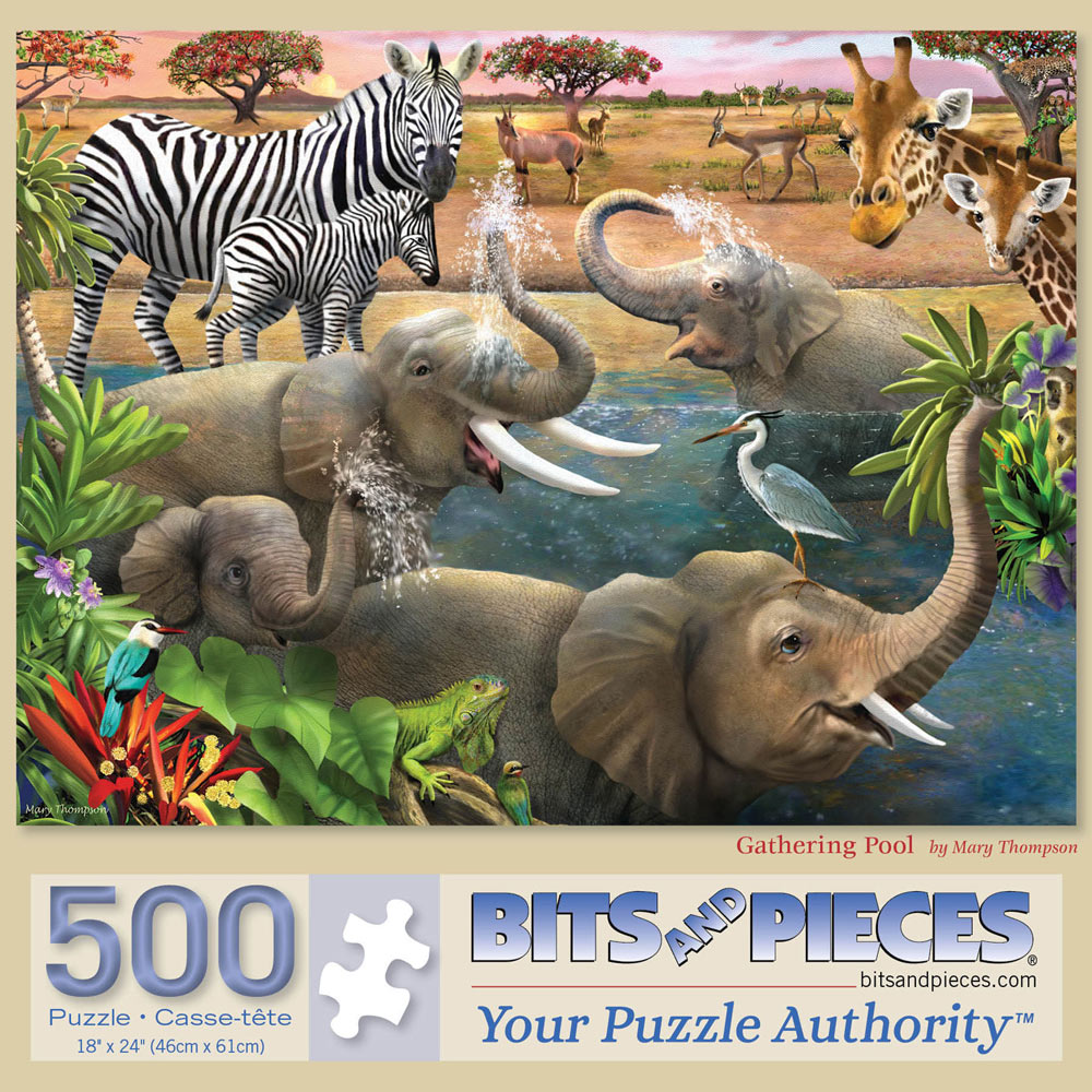 Gathering Pool 500 Piece Jigsaw Puzzle