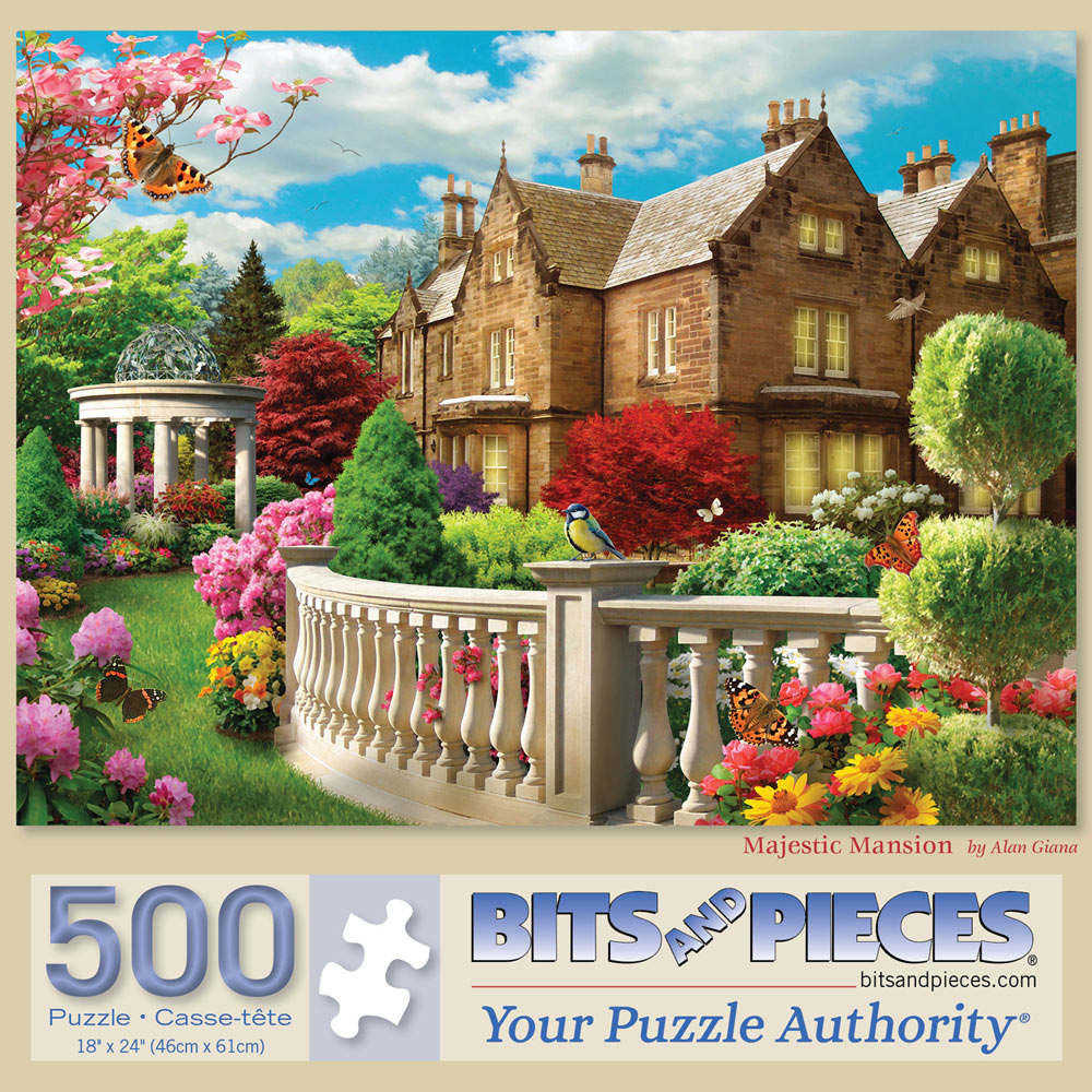 Majestic Mansion 500 Piece Jigsaw Puzzle