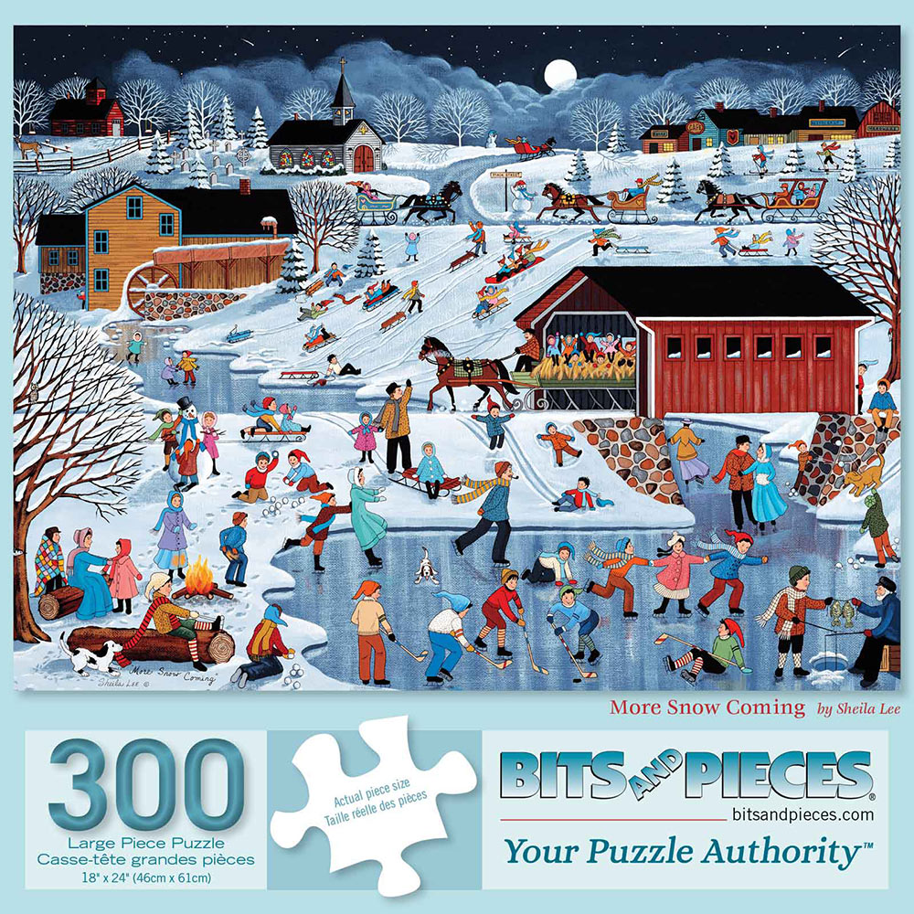 More Snow Coming 300 Large Piece Jigsaw Puzzle