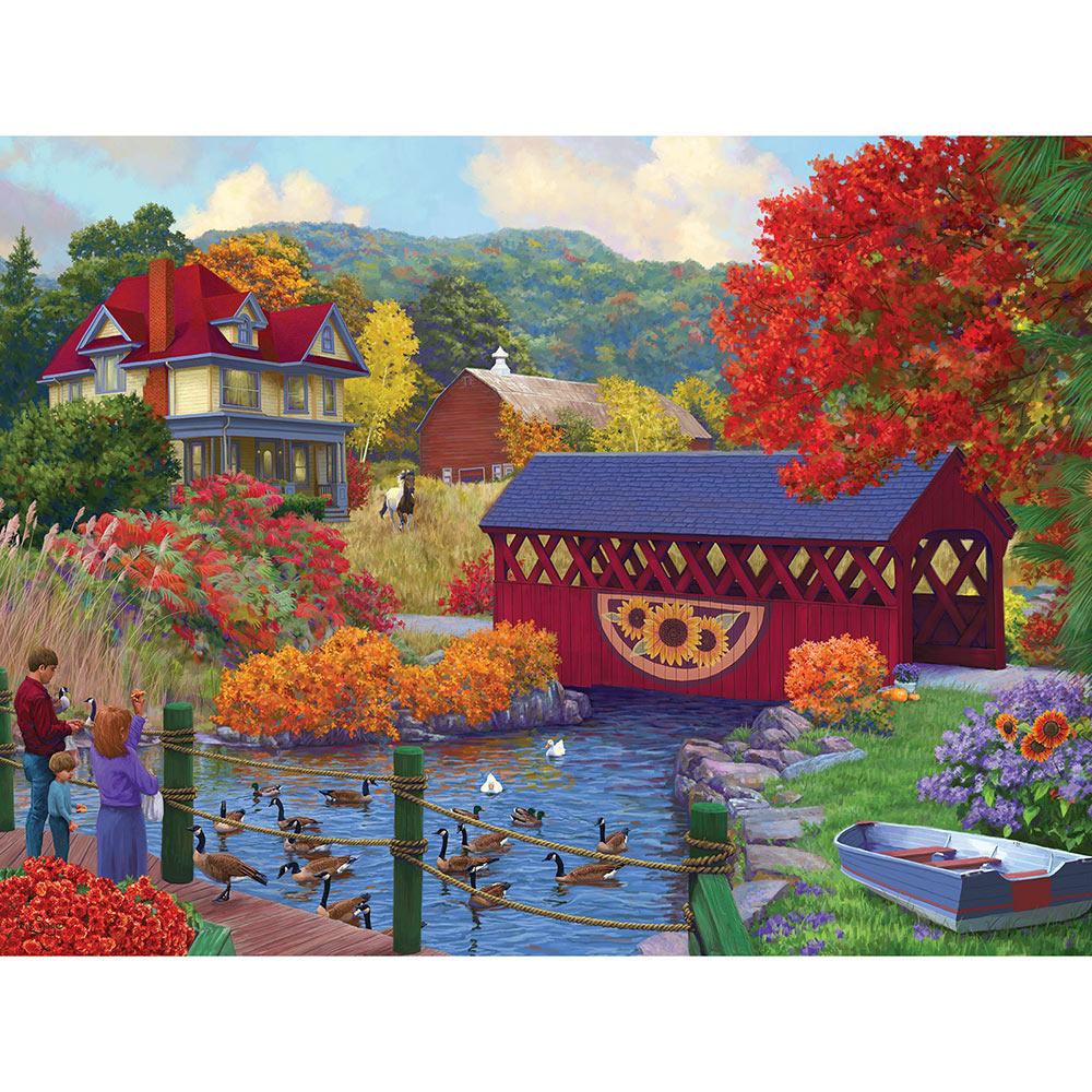 The Covered Bridge 300 Large Piece Jigsaw Puzzle
