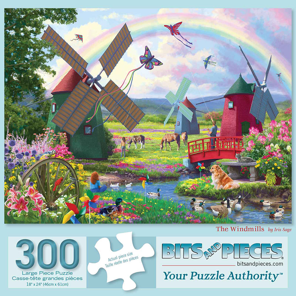 The Windmills 300 Large Piece Jigsaw Puzzle