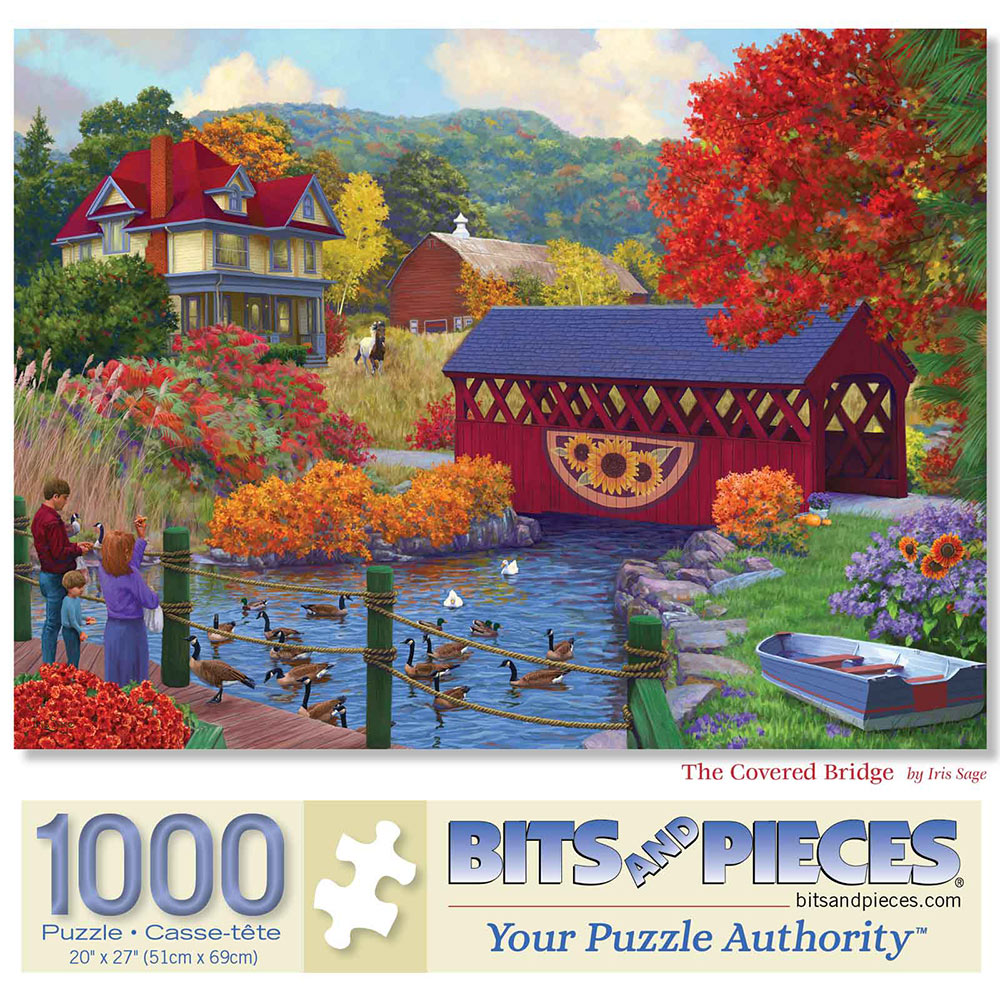 The Covered Bridge 1000 Piece Jigsaw Puzzle