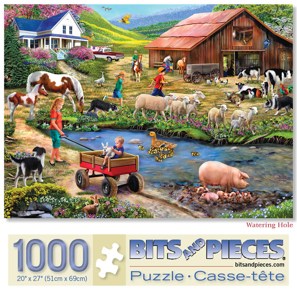 Watering Hole 1000 Piece Jigsaw Puzzle