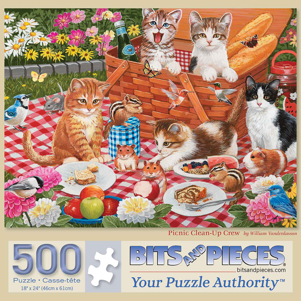 Picnic Clean Up Crew 500 Piece Jigsaw Puzzle