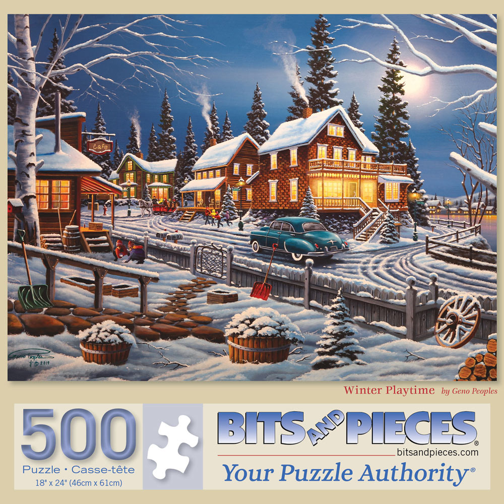 Winter Playtime 500 Piece Jigsaw Puzzle