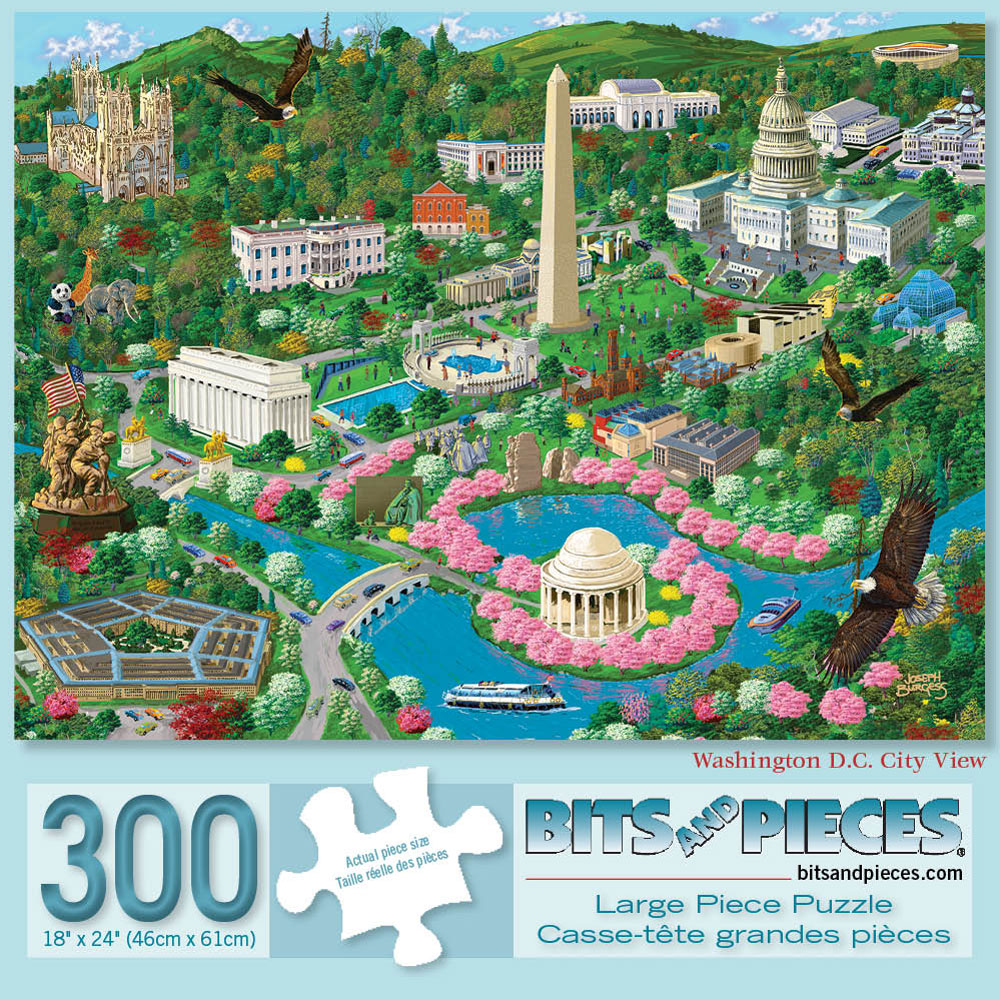 Washington D. C. 300 Large Piece Jigsaw Puzzle