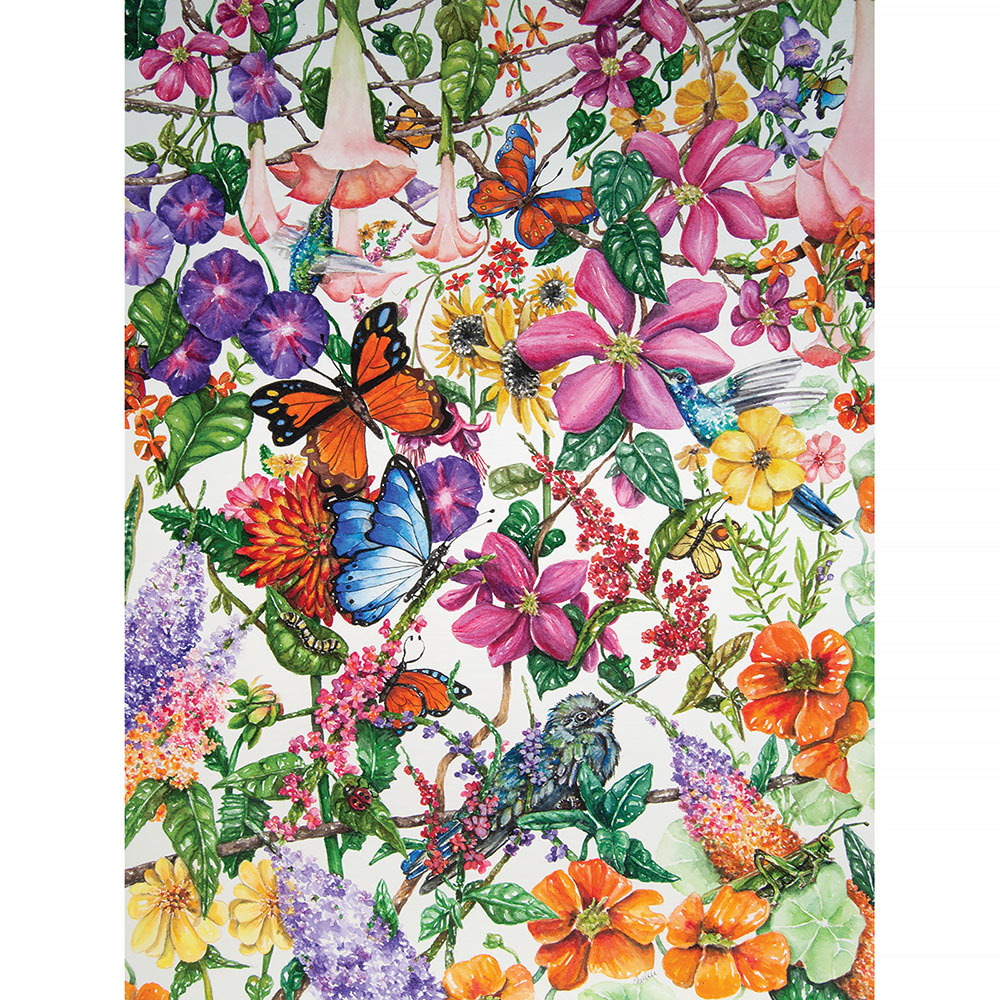 Butterfly And Clematis Forest 280 Piece Cloud Nine Tessellation Jigsaw Puzzle